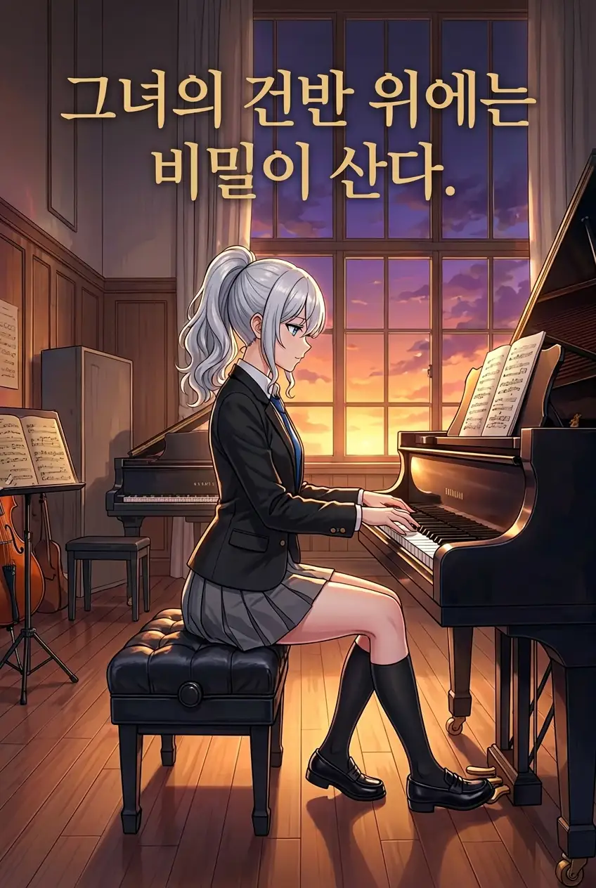 그녀의 건반 위에는 비밀이 산다.