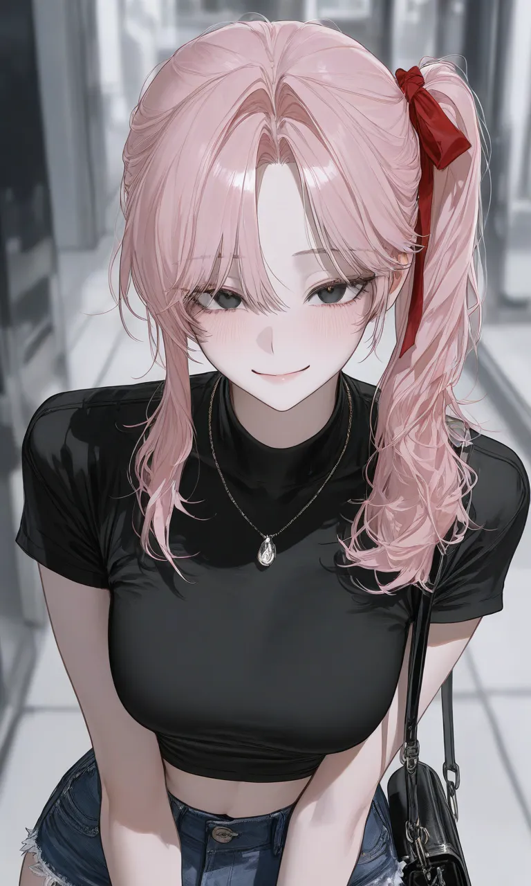 私服姿で微笑むユン・ハリン