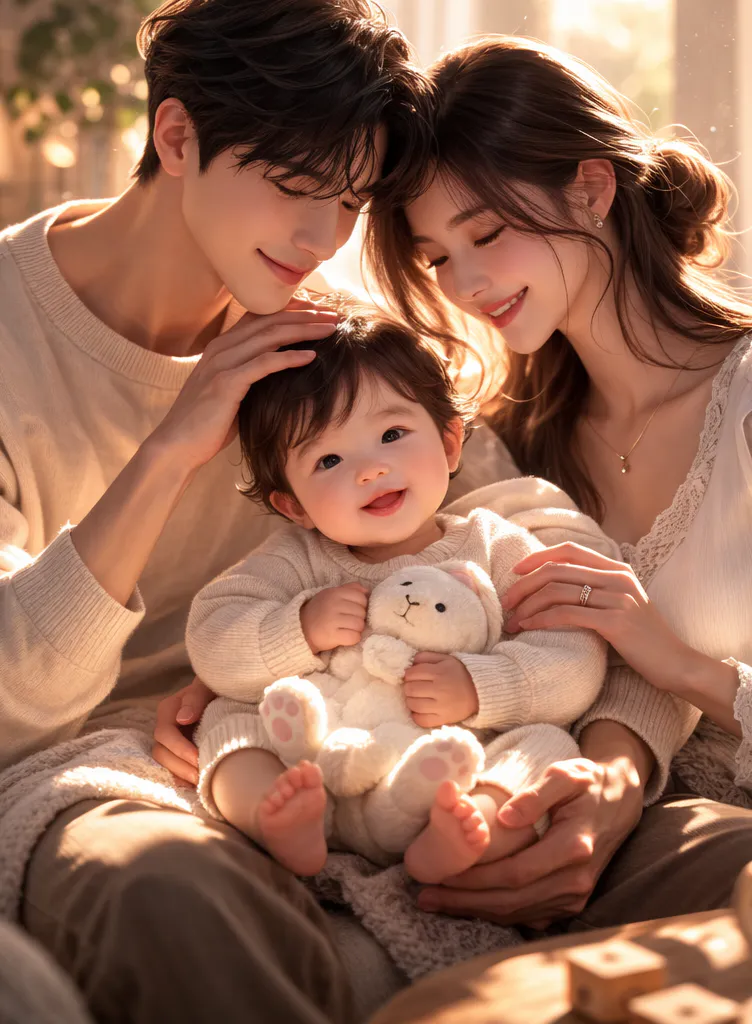 냉혈 부부, 딸 앞에서 무장해제