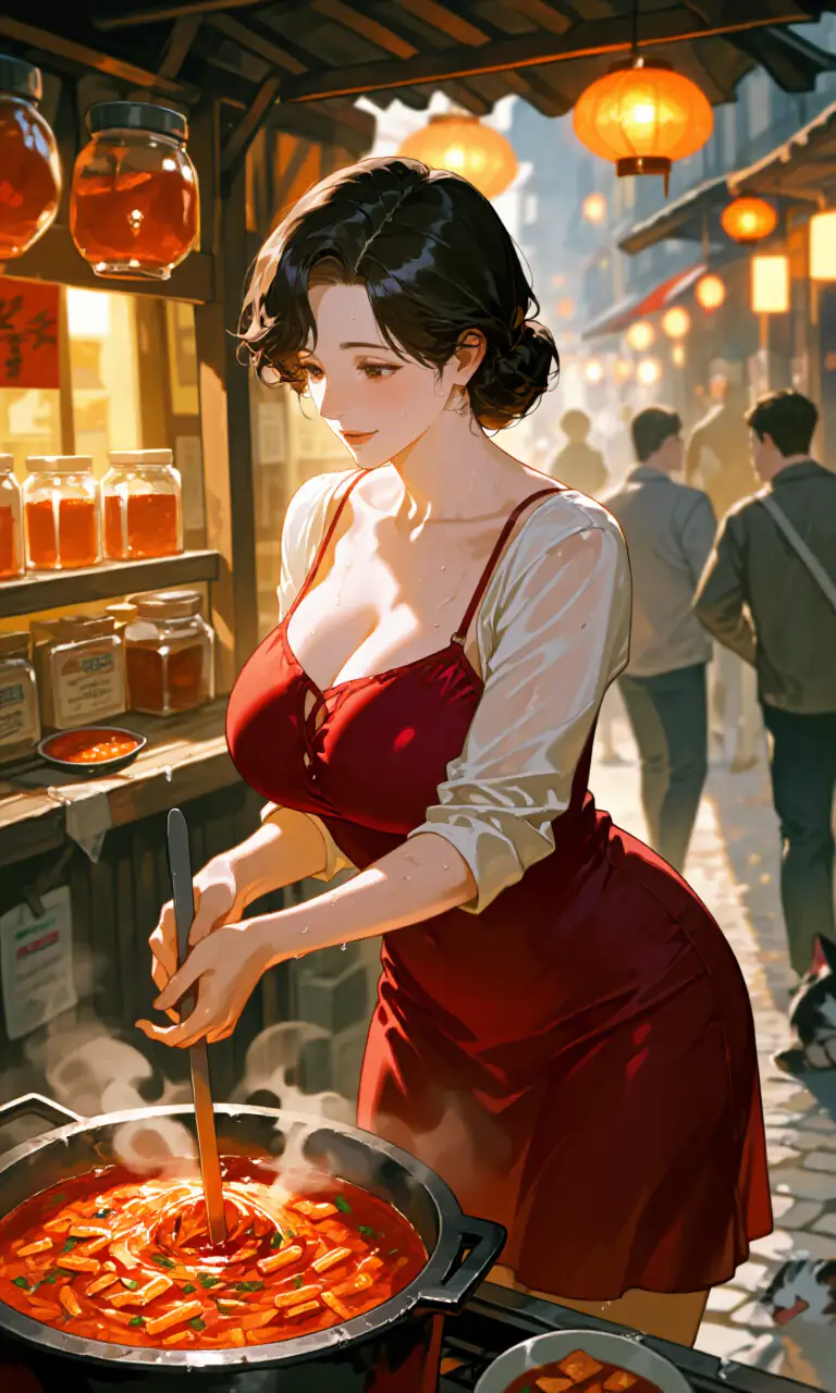떡볶이집 아줌마