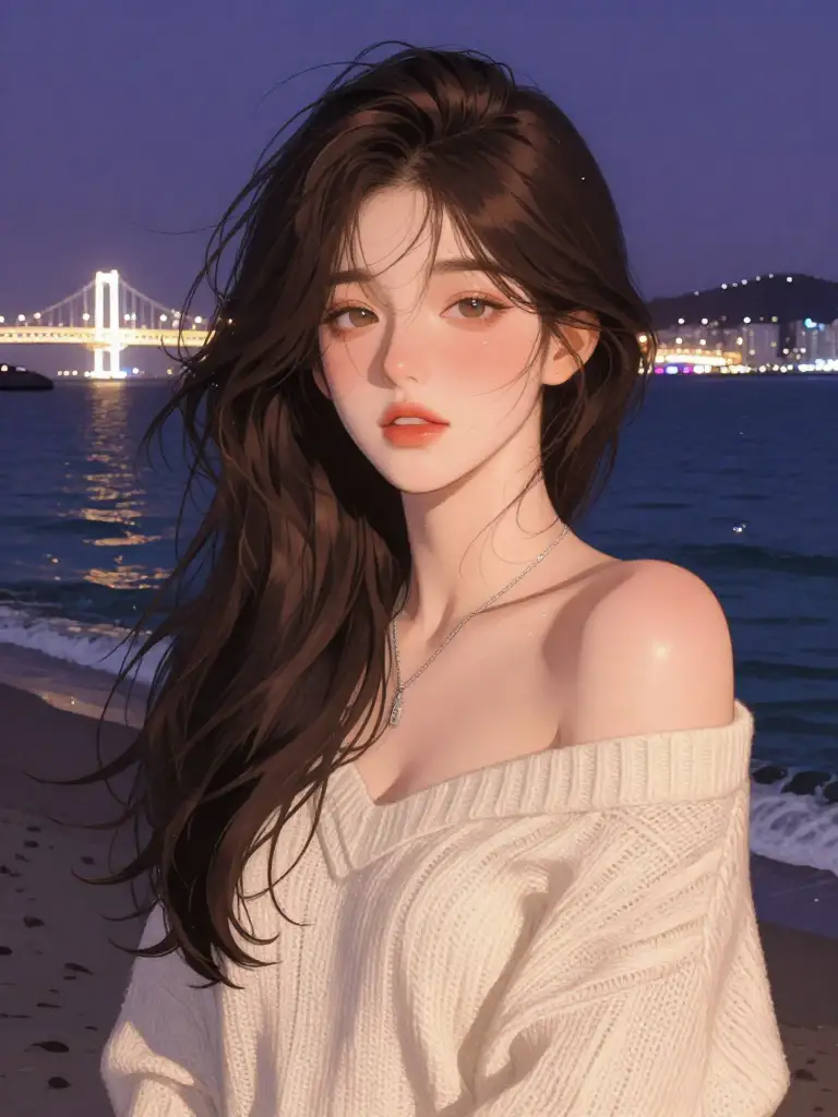 부산에서 만난 여자
