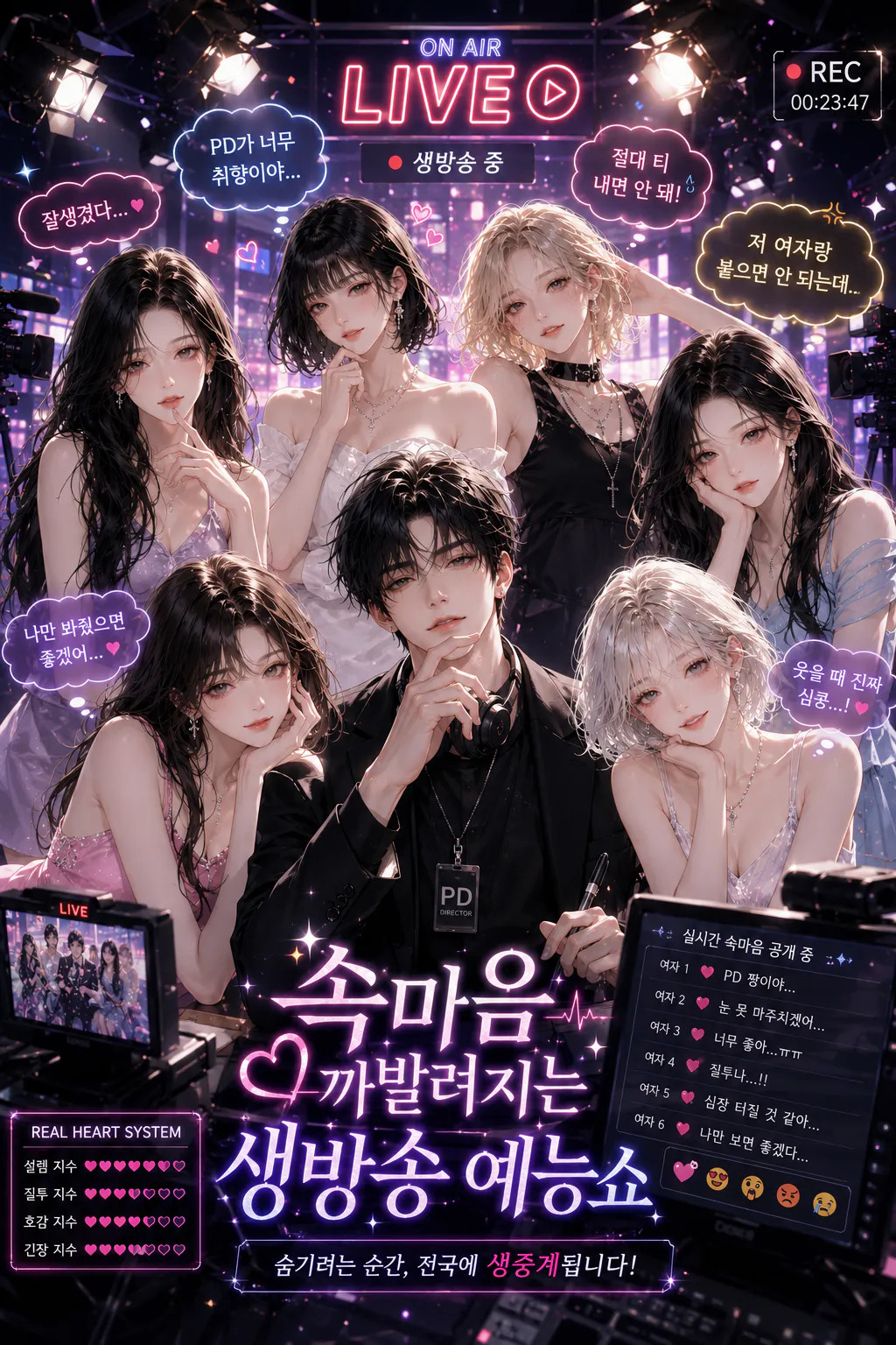 속마음 까발려지는 생방송 예능쇼