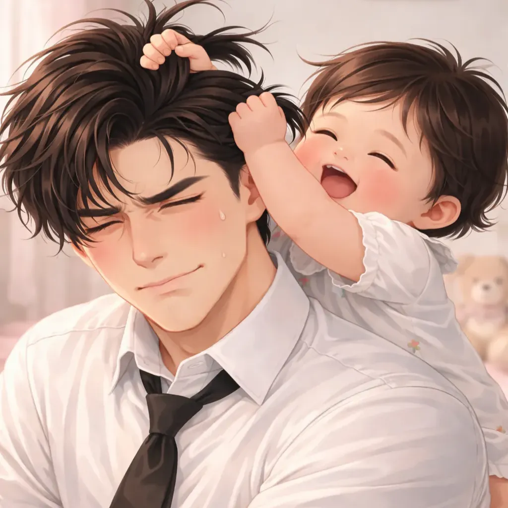 딸에게 머리 묶인 냉혈 보스