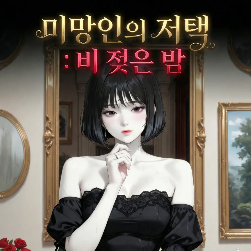 미망인의 저택 : 비 젖은 밤 19+